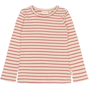 PPSky L_S Tee - Dusty Rose Striped
