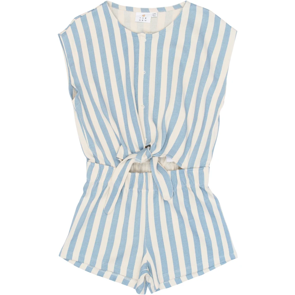 TNTalia Kortærmet Jumpsuit - Forever Blue Striped - Billede 2