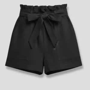 Helle | Dame Shorts Med Paperbag Talje Bindebånd Og Lommer